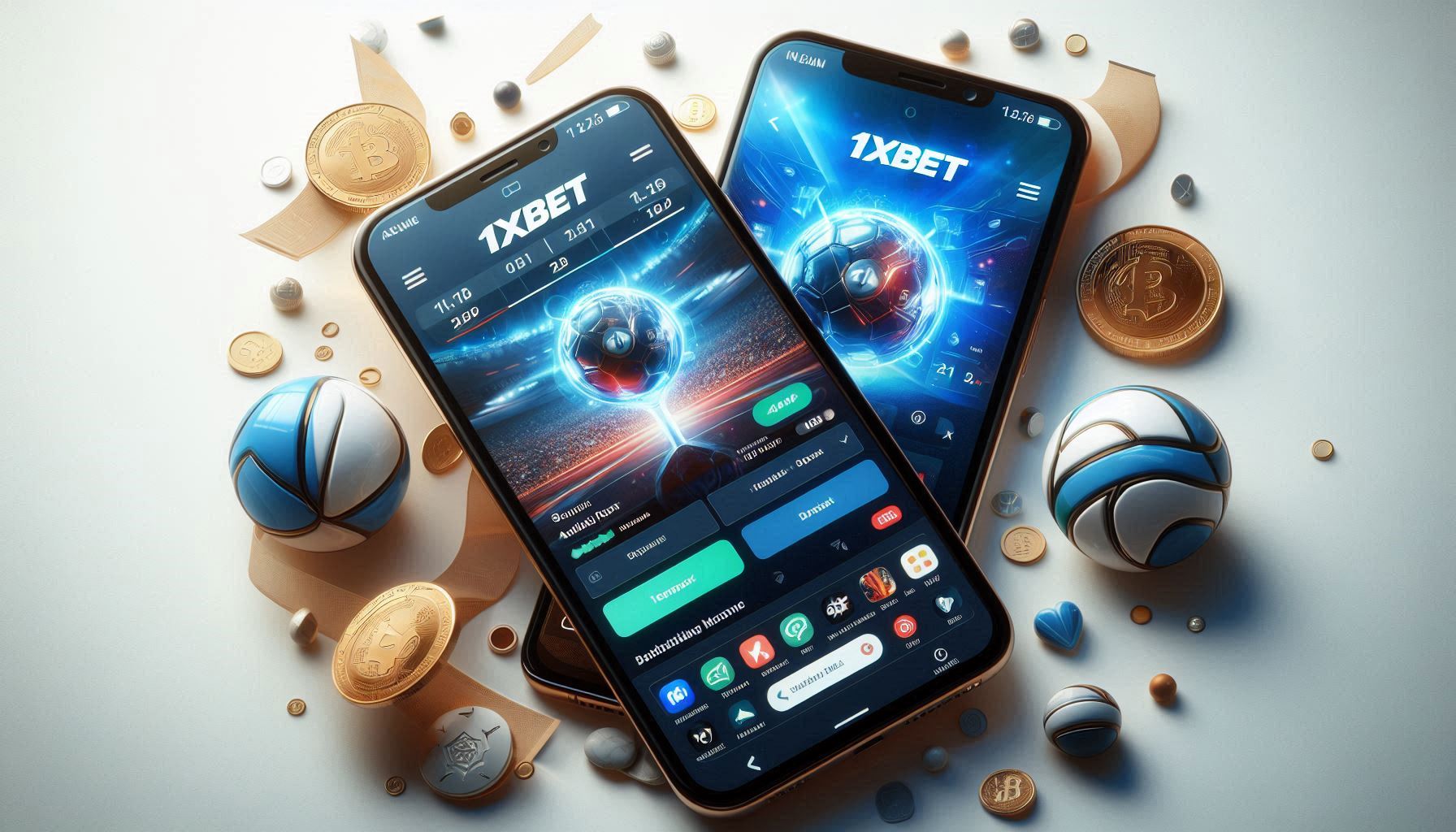 نرم‌افزار اندروید و iOS سایت 1xbet